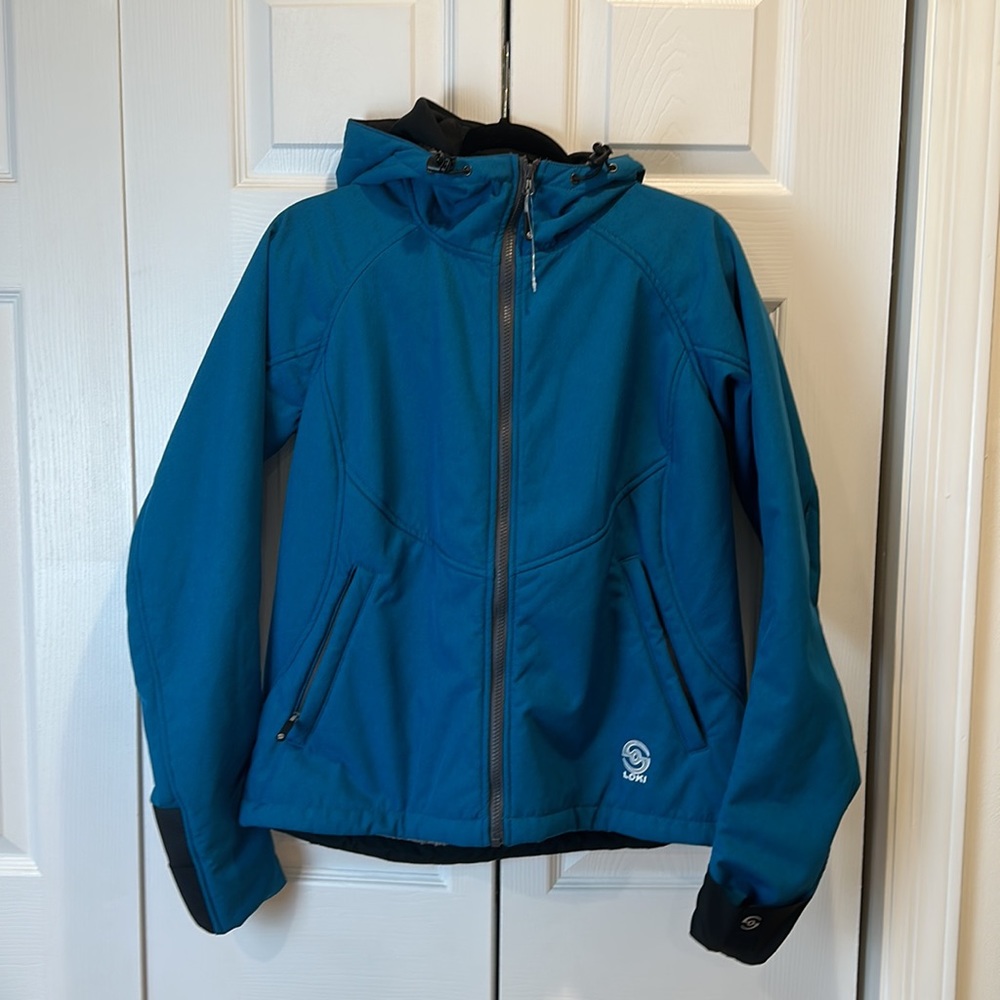 Women’s Loki convertible jacket. Teal blue size S, never worn
